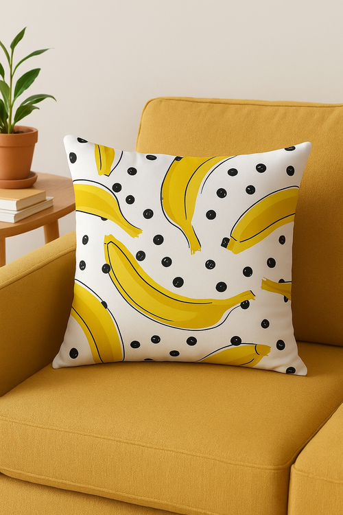 housse de coussin créative motif tournesol jaune 45x45 cm - vue 2 sur 2