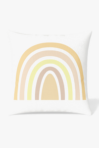 housse de coussin décorative arc-en-ciel et géométrique pour canapé