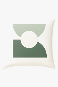 housse de coussin décorative à feuilles vertes pour un style créatif