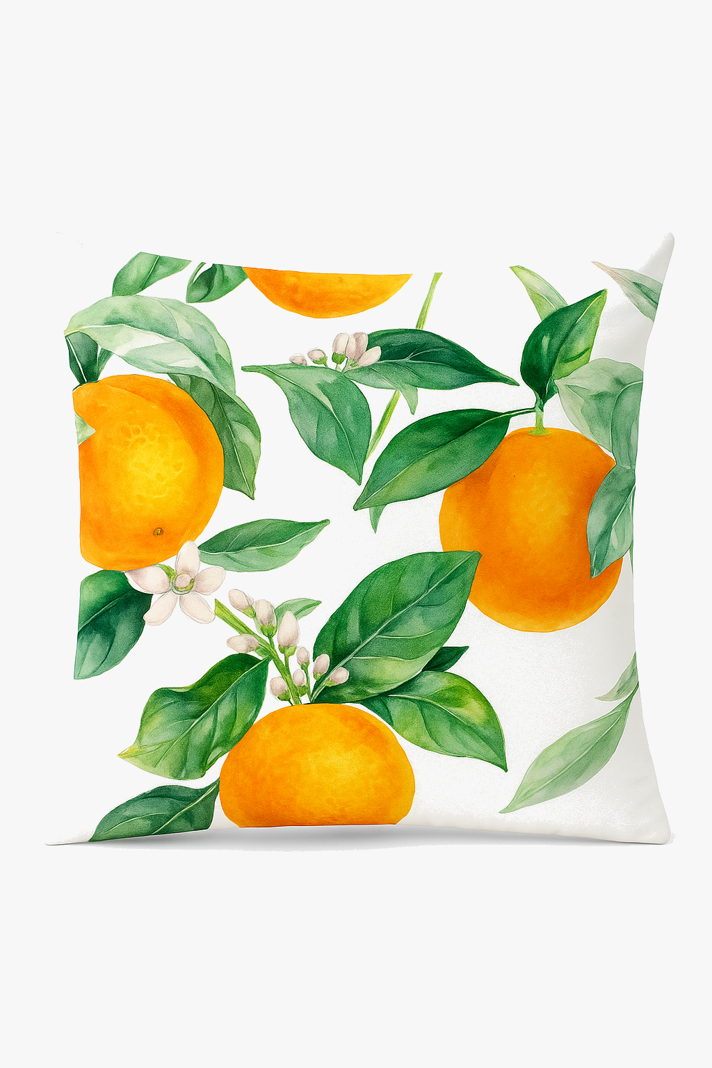 housse de coussin décorative fruits d'été colorés pour canapé