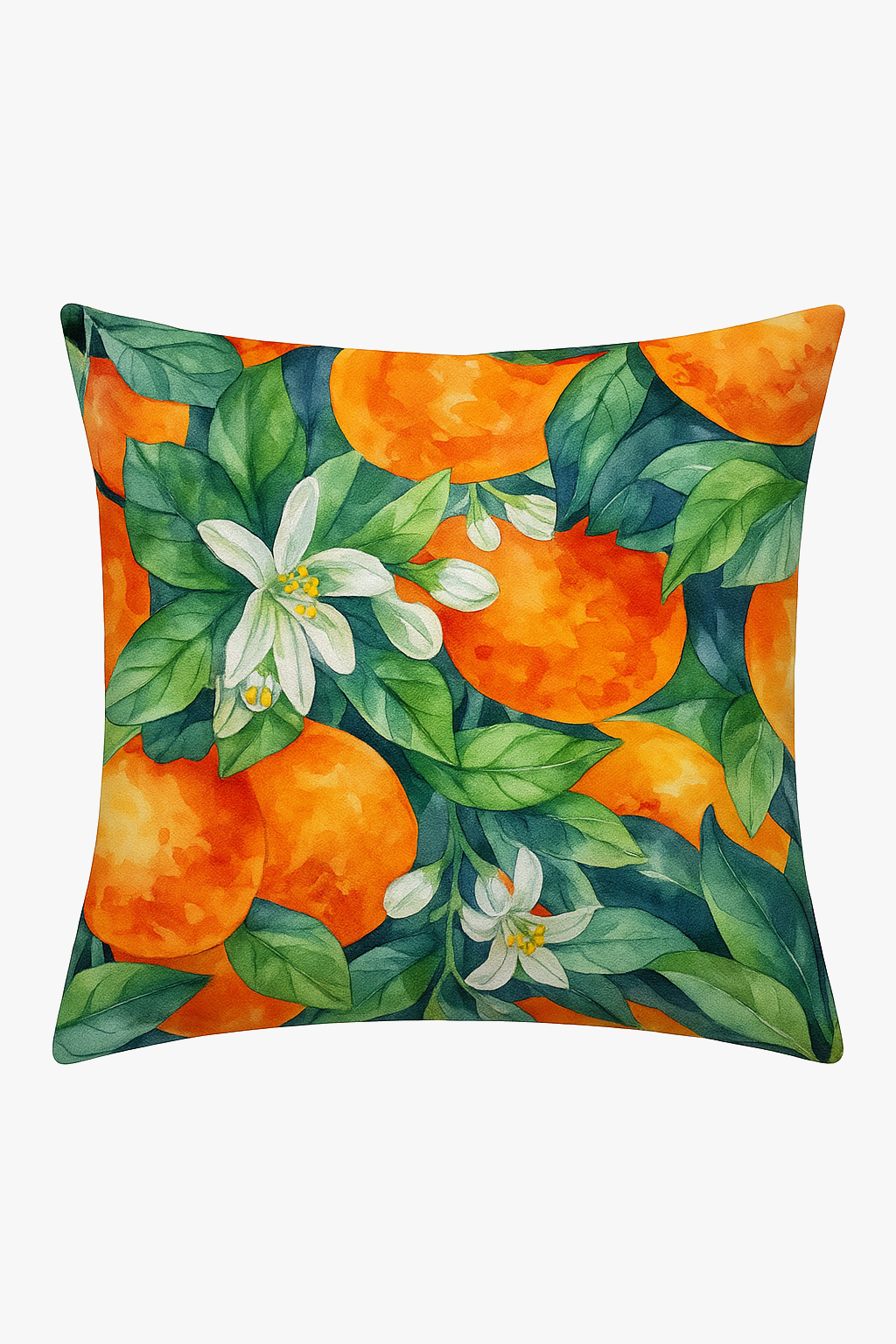 housse de coussin décorative fruits d'été colorés pour canapé