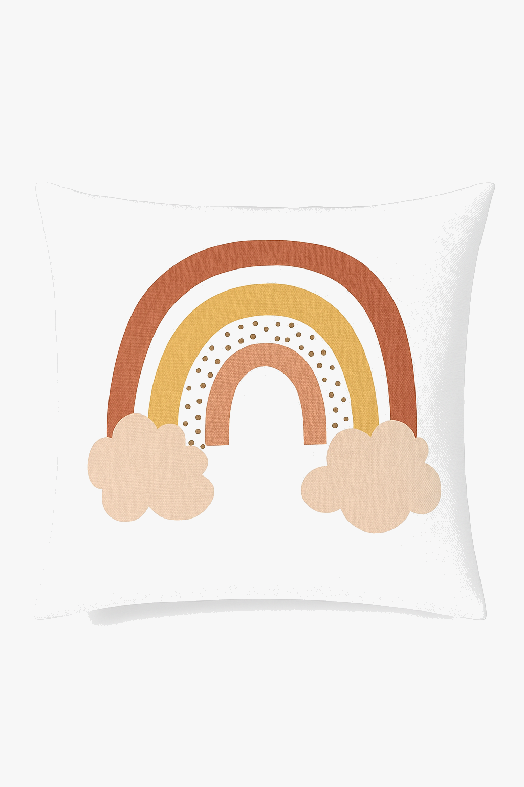 housse de coussin décorative imprimé arc-en-ciel géométrique