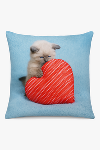 housse de coussin décorative motif chat mignon pour intérieur