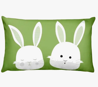 housse de coussin décorative petits animaux chiot chat