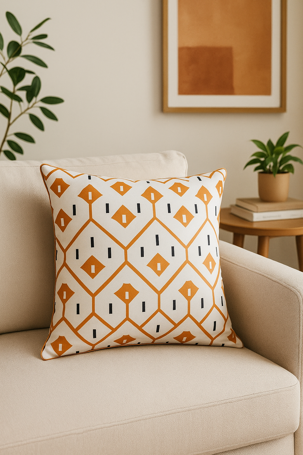 housse de coussin d'extérieur imperméable colorée 50 x 70 cm - vue 2 sur 2