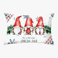 housse de coussin de Noël rouge pour décoration intérieure