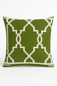 housse de coussin décorative à feuilles vertes créatives