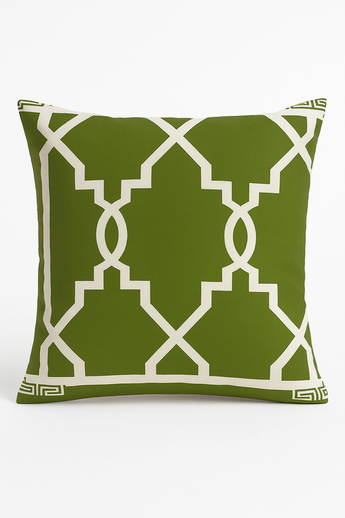 housse de coussin décorative à feuilles vertes créatives