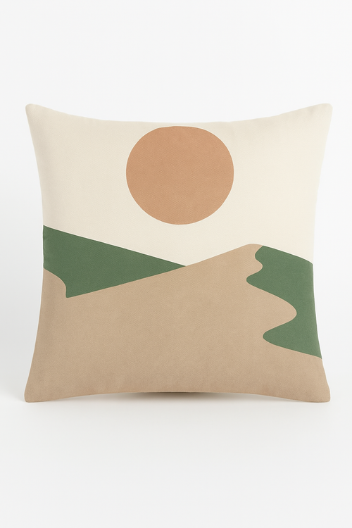 housse de coussin décorative à feuilles vertes tendance