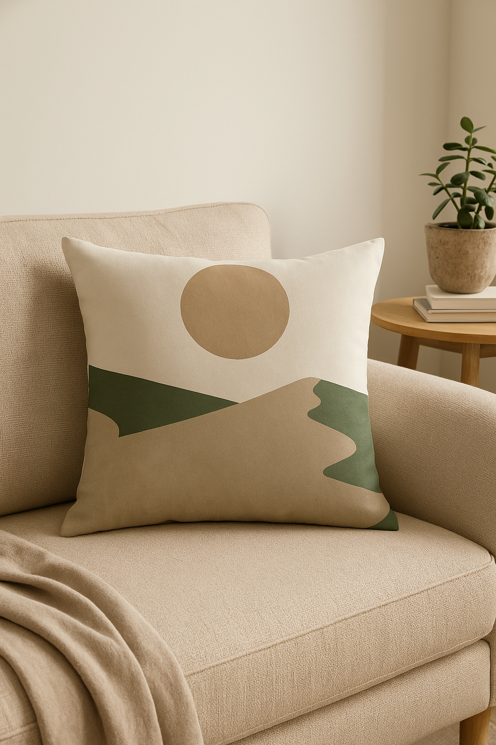housse de coussin décorative à feuilles vertes tendance - vue 2 sur 2