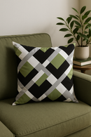 housse de coussin décorative à motifs de feuilles vertes