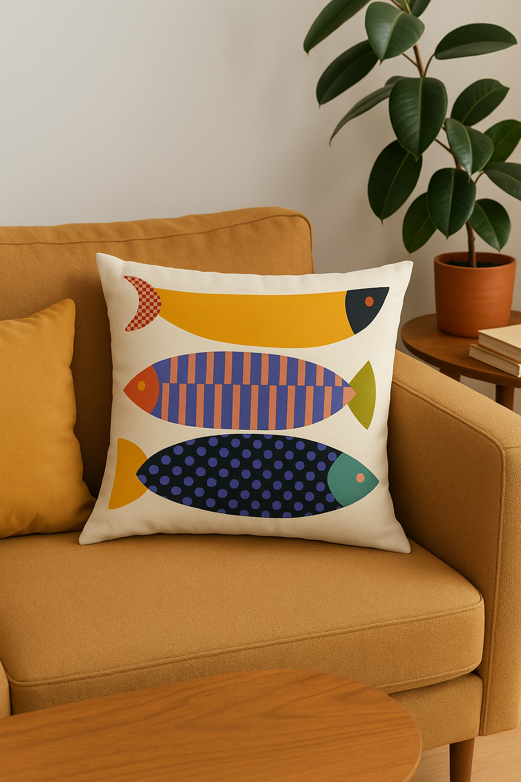 housse de coussin décorative abstraite style nordique pour salon - vue 2 sur 2