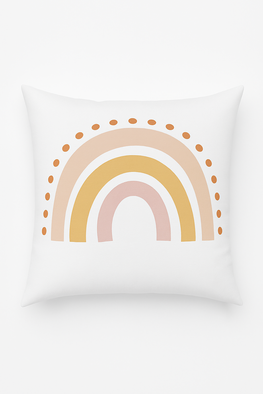 housse de coussin décorative arc-en-ciel dessin animé pour canapé