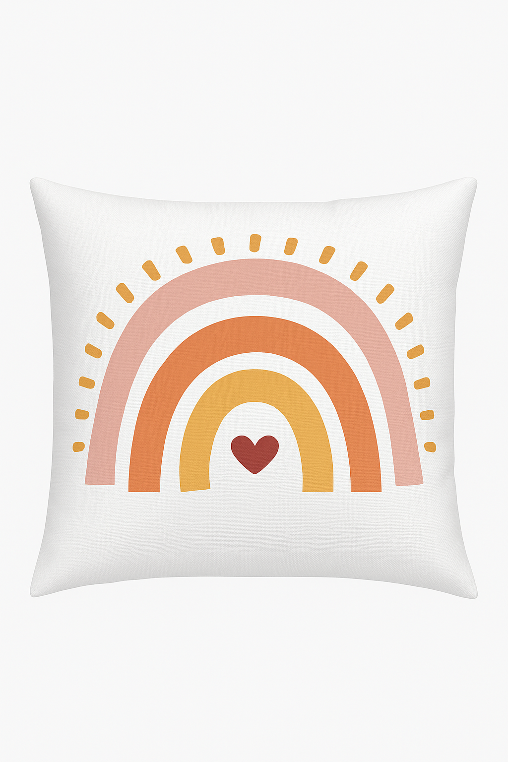 housse de coussin décorative arc-en-ciel et géométrique