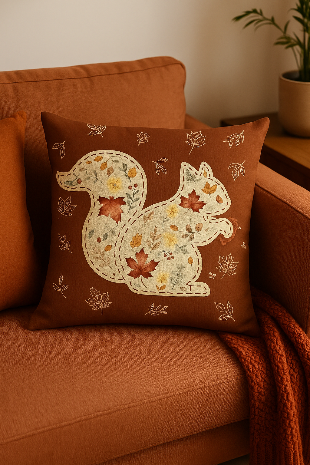 housse de coussin décorative automnale love and home