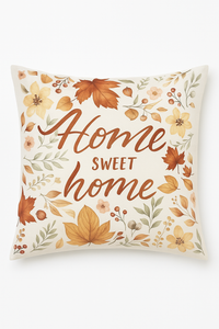 housse de coussin décorative automnale motif love and home