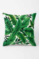 housse de coussin décorative avec cactus et plantes tropicales
