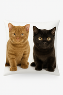 housse de coussin décorative avec motif chat mignon