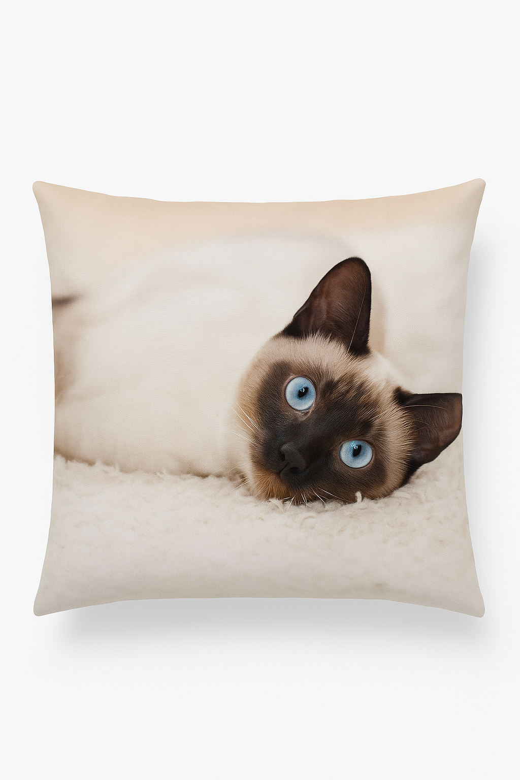 housse de coussin décorative avec motif chat mignon