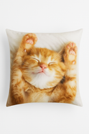 housse de coussin décorative avec motif chat mignon