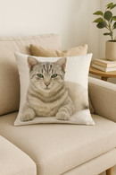 housse de coussin décorative avec motif chat mignon
