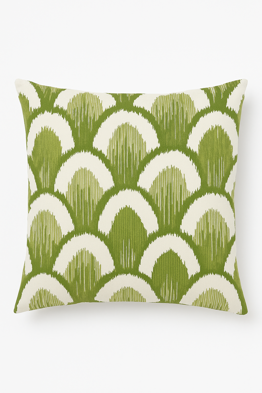 housse de coussin décorative avec motif feuilles vertes