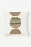 housse de coussin décorative avec motif feuilles vertes