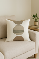 housse de coussin décorative avec motif feuilles vertes