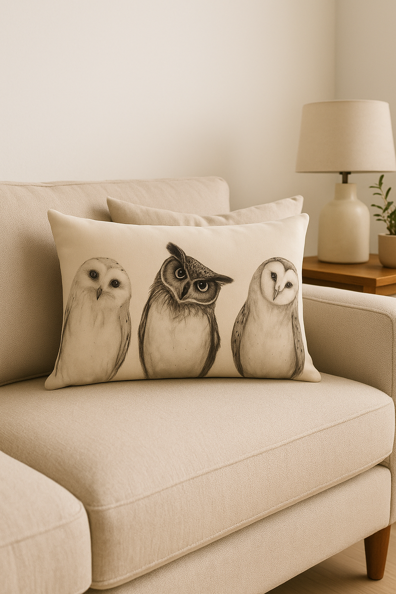 housse de coussin décorative avec motifs animaux adorables