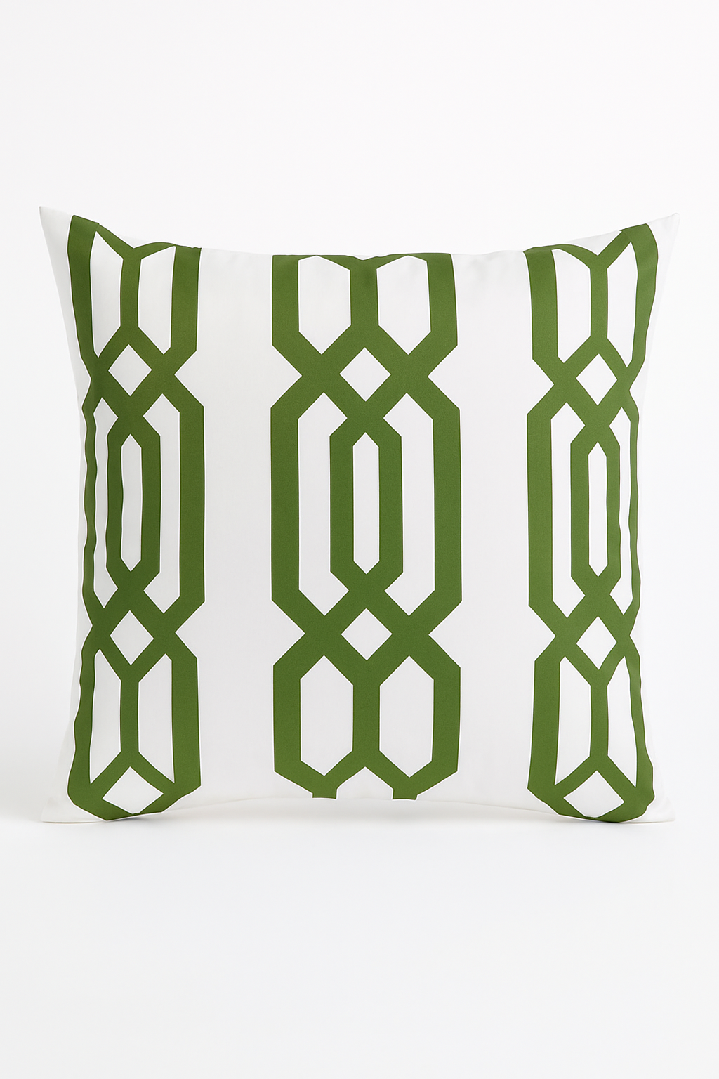 housse de coussin décorative avec motifs de feuilles vertes