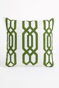 housse de coussin décorative avec motifs de feuilles vertes