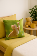 housse de coussin décorative chat mignon pour intérieur