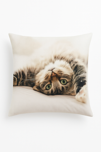housse de coussin décorative chat mignon pour intérieur