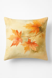 housse de coussin décorative feuilles d'érable automne