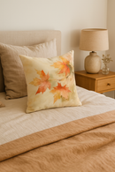 housse de coussin décorative feuilles d'érable automne