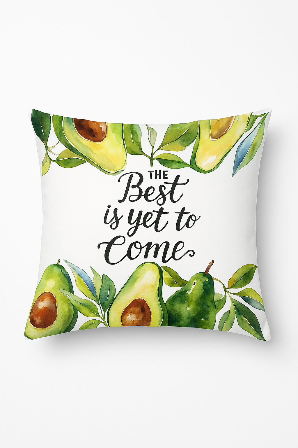 housse de coussin décorative fruits d'été citron orange fraise pastèque