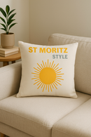 housse de coussin décorative luxe motif citron abstrait