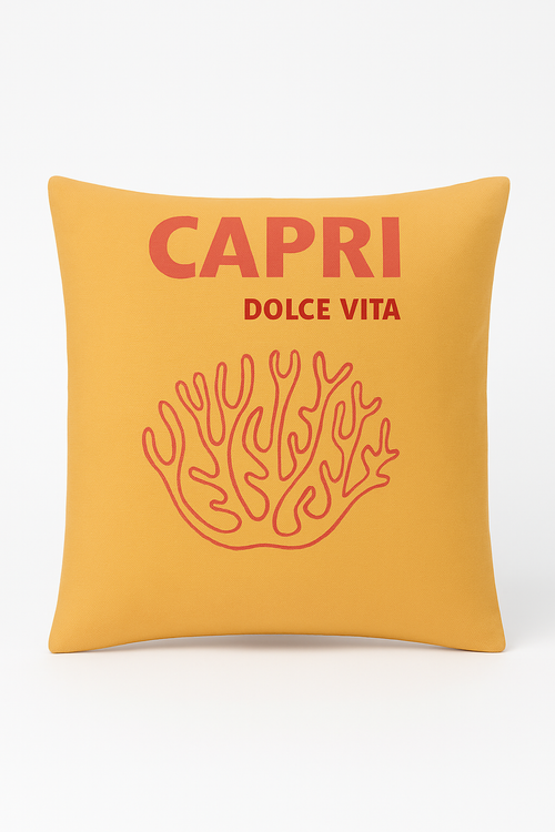 housse de coussin décorative luxe motif citron abstrait