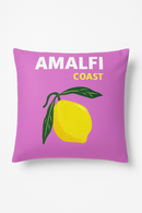 housse de coussin décorative luxe motif citron abstrait