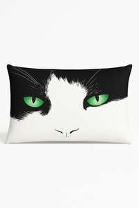 housse de coussin décorative motif animaux chiot chat