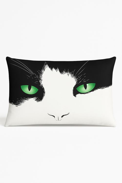 housse de coussin décorative motif animaux chiot chat