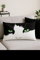 housse de coussin décorative motif animaux chiot chat
