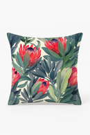 housse de coussin décorative motif cactus et tropical