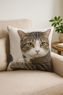 housse de coussin décorative motif chat mignon