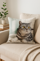 housse de coussin décorative motif chat mignon pour intérieur