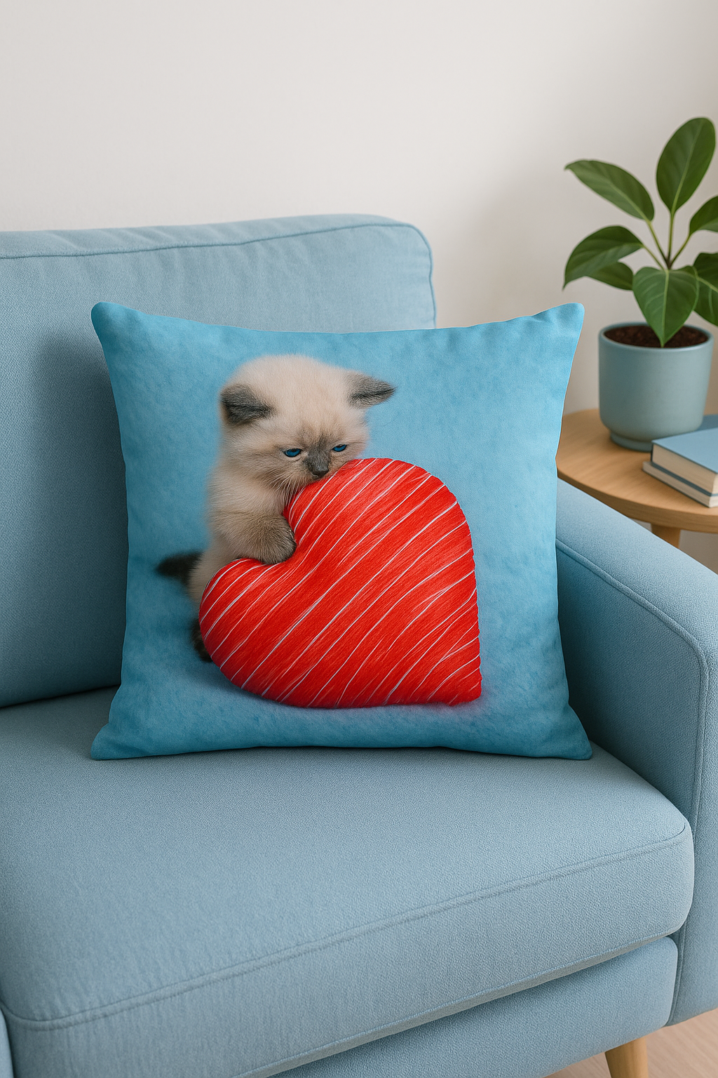 housse de coussin décorative motif chat mignon pour intérieur - vue 2 sur 2