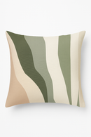 housse de coussin décorative motif floral vert abstrait