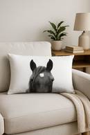 housse de coussin décorative motif petits animaux chiot chat