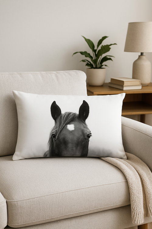 housse de coussin décorative motif petits animaux chiot chat - vue 2 sur 2
