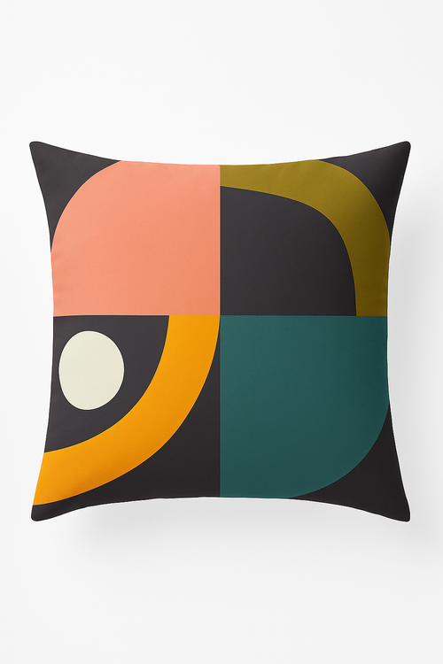 housse de coussin décorative nordique abstraite pour salon